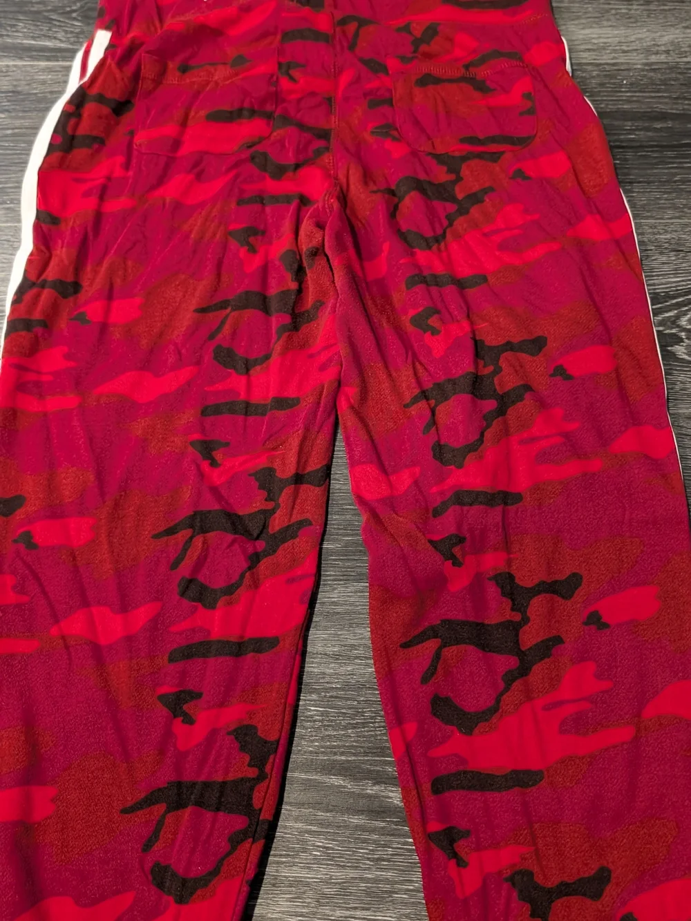 Reflex Red and Black Camo Track Pants